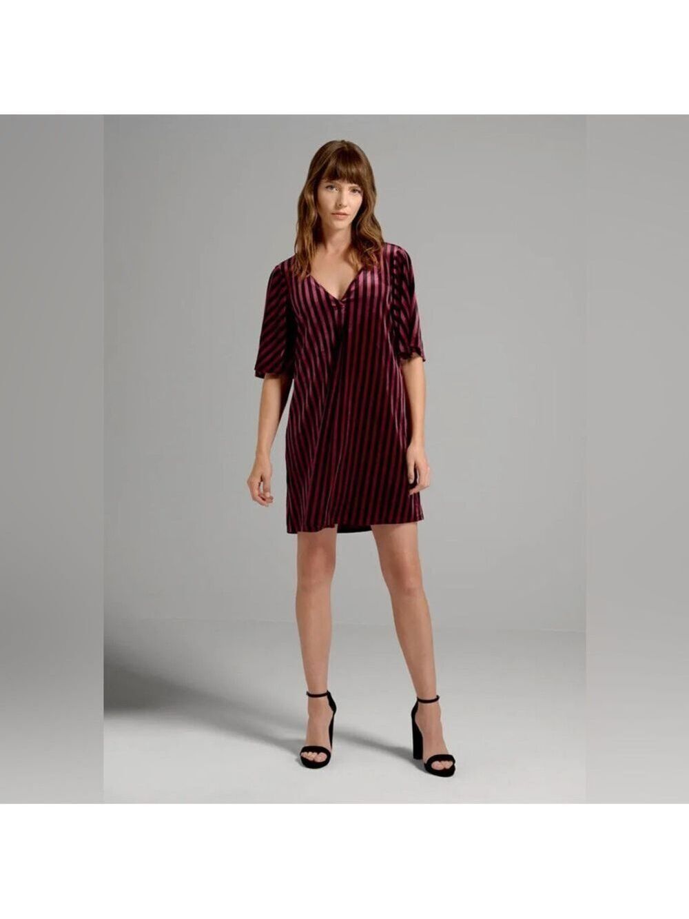 ModCloth Conjuring Magic Swing Striped Dress - Size Medium